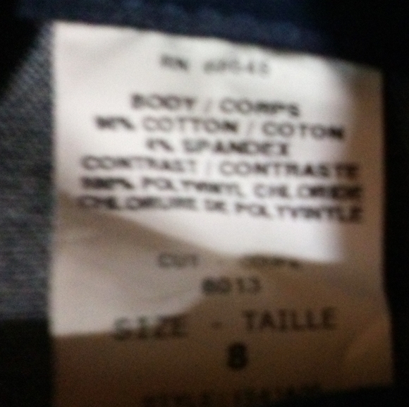 "ALLEN BY ABS FAUX LEATHER/ DENIM COTTON JEANS - Picture 7 of 13